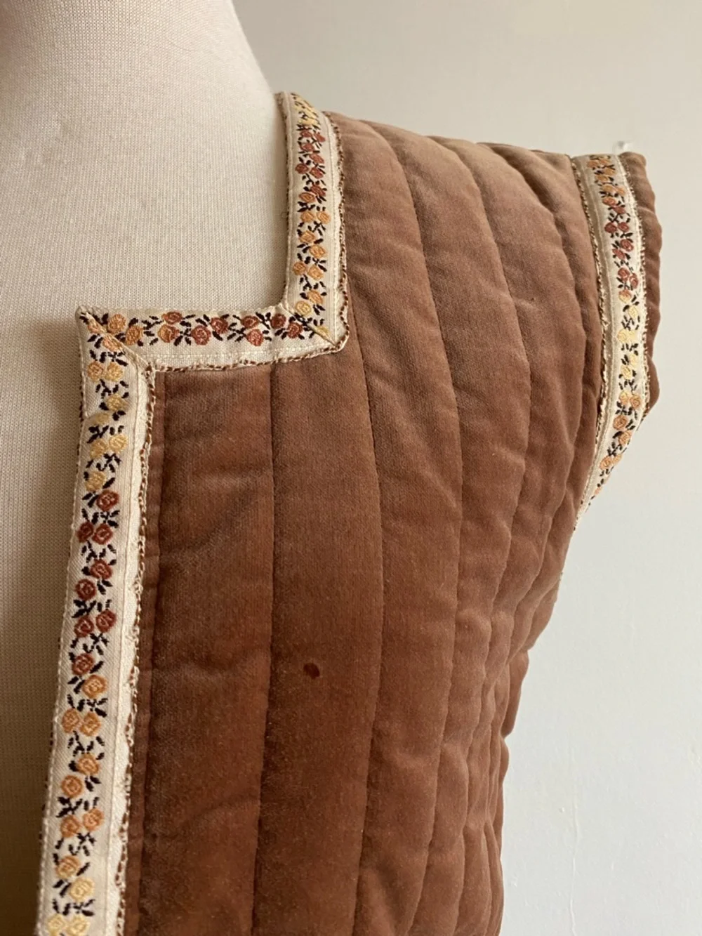 Vintage Suttles & Seawinds Skirt Vest Set Autumnal Paisley Vicki Lynn Bardon XS - Picture 4 of 16